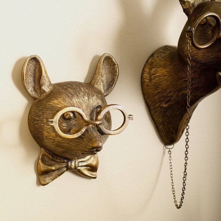 BowLift | ArtBeest Animal Head Wall Decor – Hand-Painted Playful Figures Made of Resin