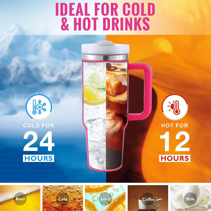 BowLift | Insulating Mug with Handle and Straw - ChillMate