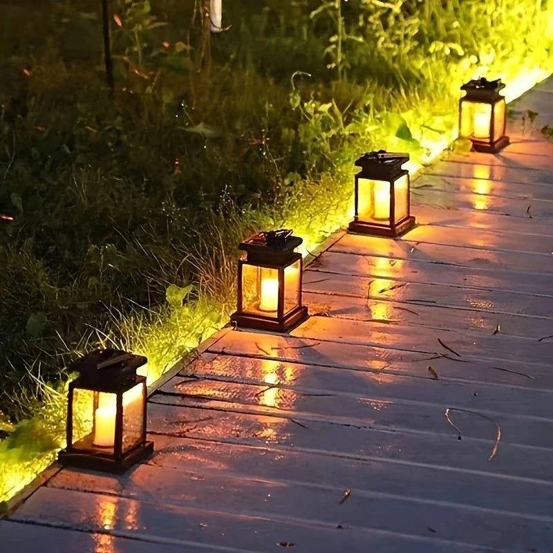 BowLift | Solar LED Lantern with Light Wire and Hanging Clip – Waterproof Garden Lighting for Terrace and Balcony