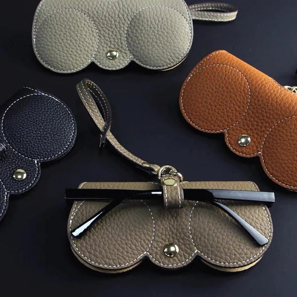 ShadeShield™ Soft Leather Sunglasses Case Bowlift