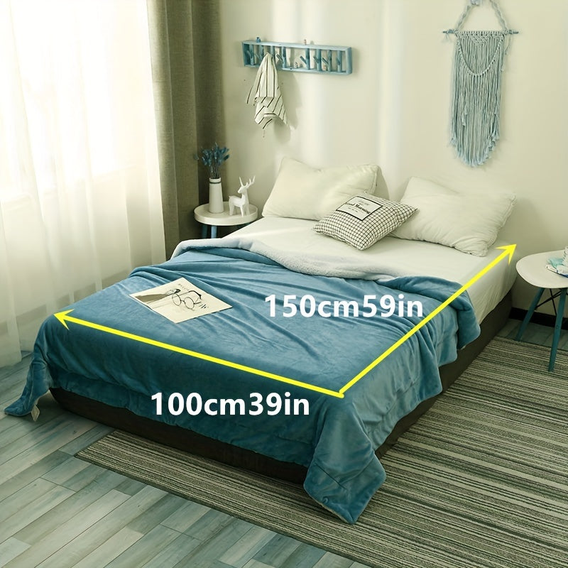 LuxeFlannel – Double-sided Sherpa Blanket for Ultimate Comfort Bowlift