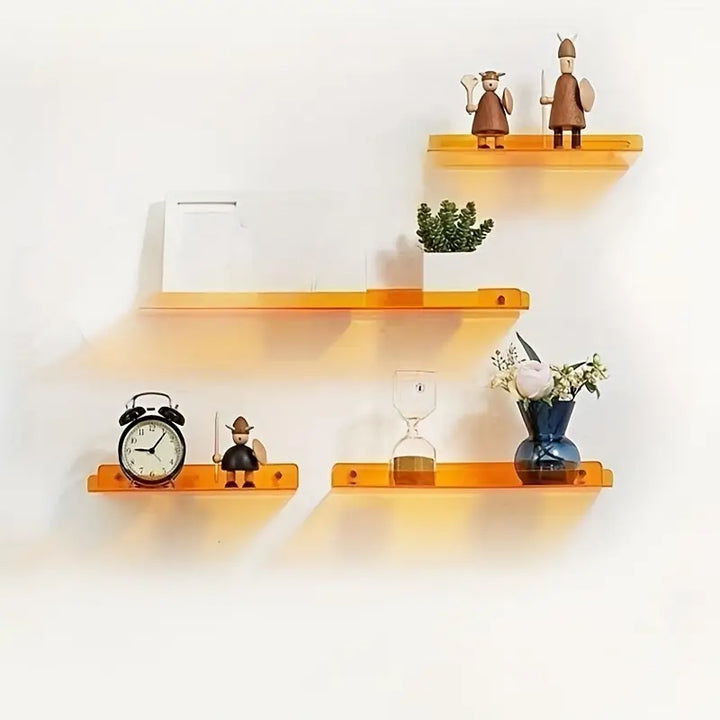 BowLift | Floating Wall Shelf - Industrial Wall Shelf - Shower Shelf - Shower Board - Blue
