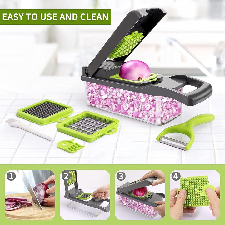 13-in-1-Vegetable-Slicer | Faster-when-Cooking | Bowlift