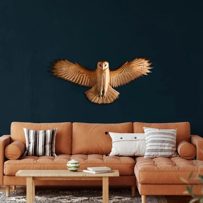 BowLift | Wooden Wall Decoration – Owl “Majestic”