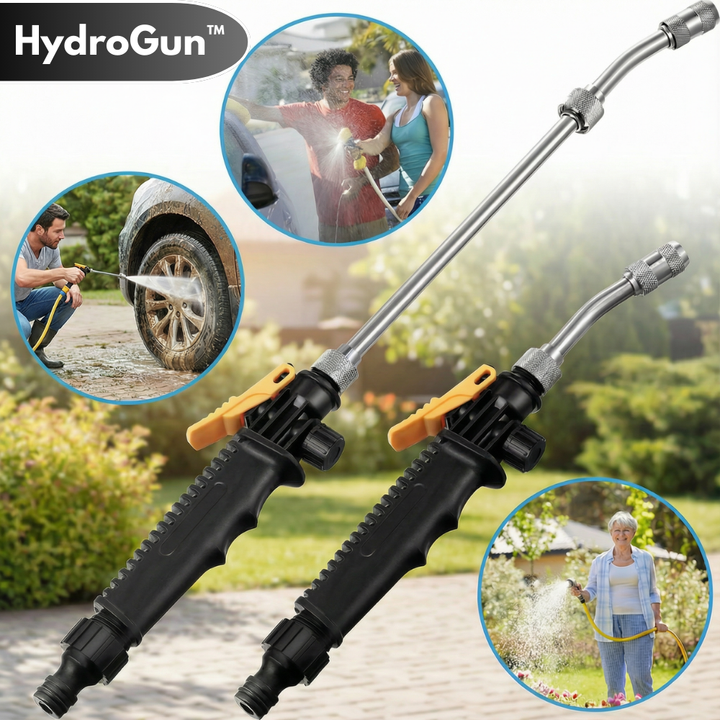 AquaForce 2-in-1 High Pressure Water Gun — Say goodbye to dirt stress and enjoy effortless shine moments! | Bowlift