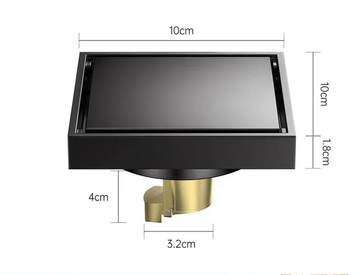 AquaShield Square Stainless Steel Floor Drain Bowlift