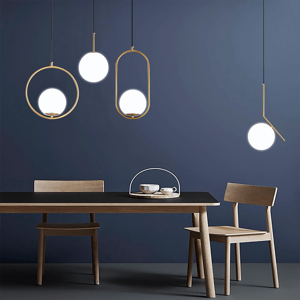 BowLift | Elegant Pendant Light | Hanging Lamp Brass 15 cm Metal
