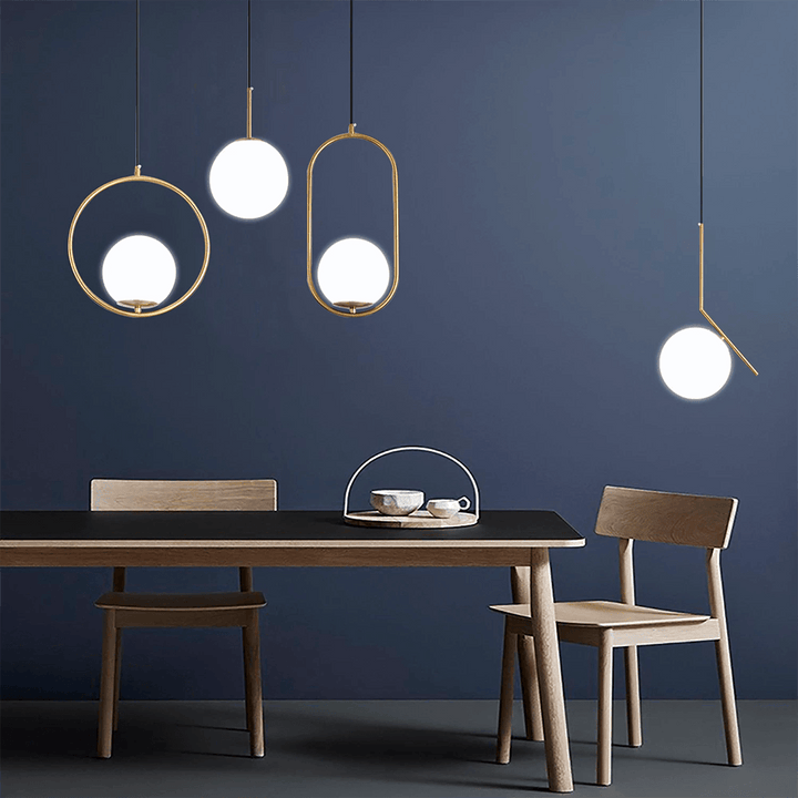 BowLift | Elegant Pendant Light | Hanging Lamp Brass 15 cm Metal