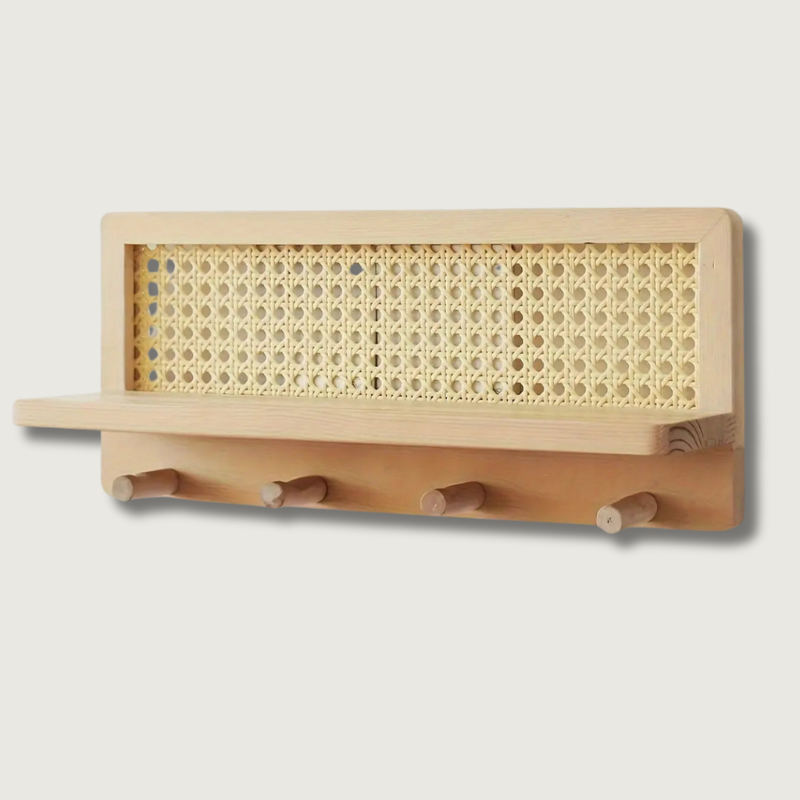 BowLift | HookShelf - Wooden Shelf with Hooks