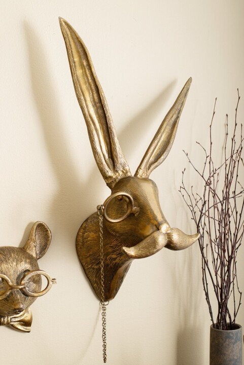 BowLift | ArtBeest Animal Head Wall Decor – Hand-Painted Playful Figures Made of Resin