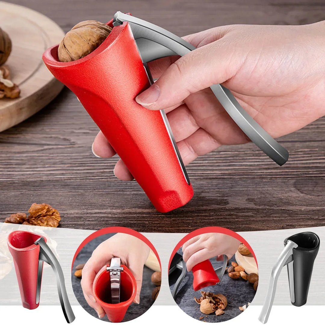 BowLift | EasyNut Cracker | Ergonomic One-Handed Nutcracker with Non-Slip Design