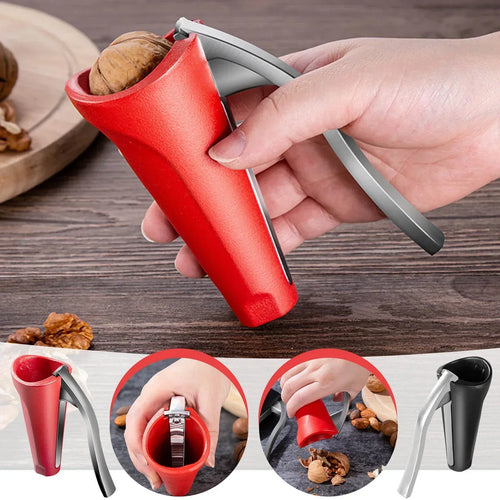 BowLift | EasyNut Cracker | Ergonomic One-Handed Nutcracker with Non-Slip Design