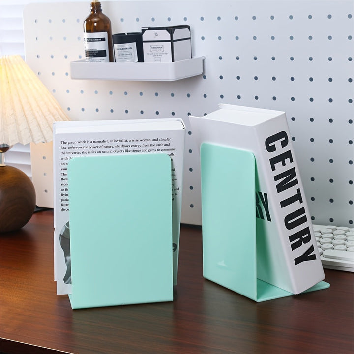 ClearStand - Elegant Transparent Bookends Set of 2 Bowlift