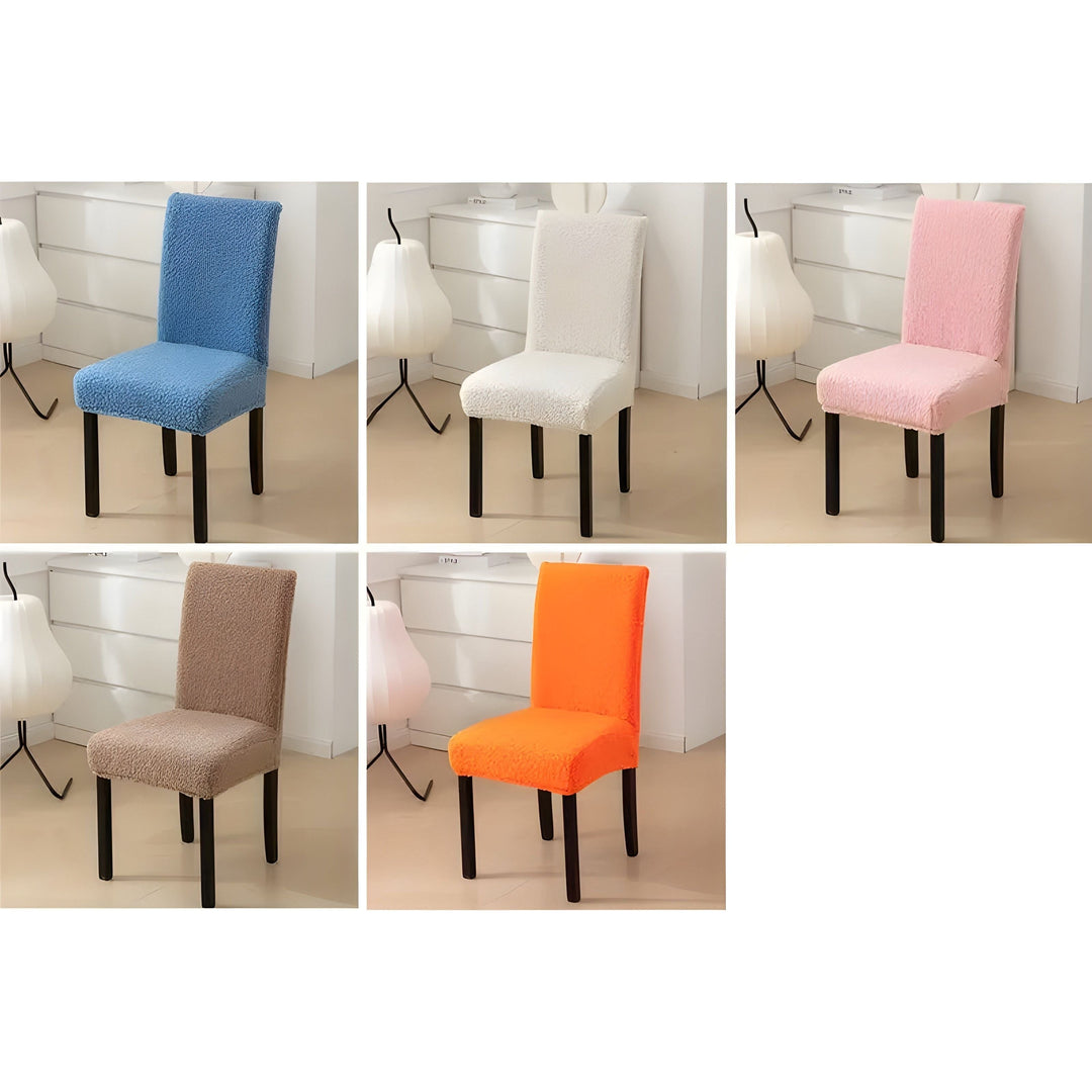 SherpaFit Chair Cover - Cozy Elastic Sherpa Dining Chair Cover | Bowlift