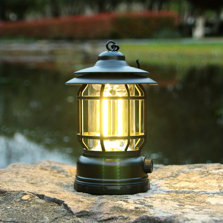 RetroGlow Lamp – Dimmable Rechargeable LED Outdoor Lighting | Bowlift