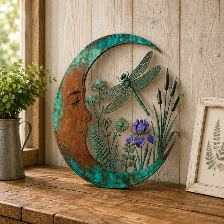 Dragonfly Moon Wall Decor