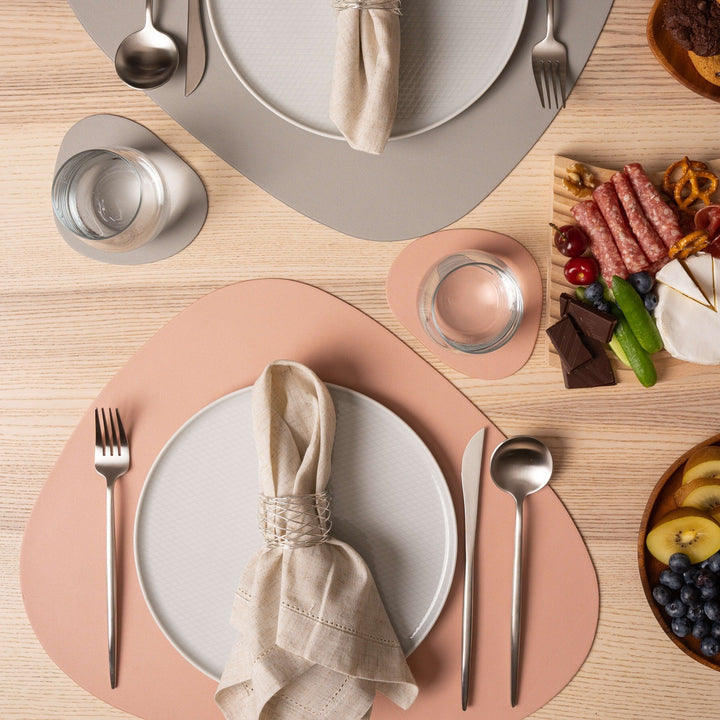 BowLift | Luxury Leather Placemat and Coaster Set
