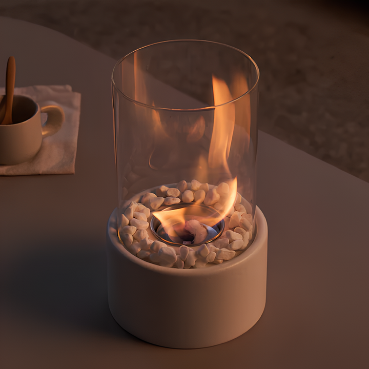 BowLift | Glass Oil Lamp Decorative Tabletop Fireplace