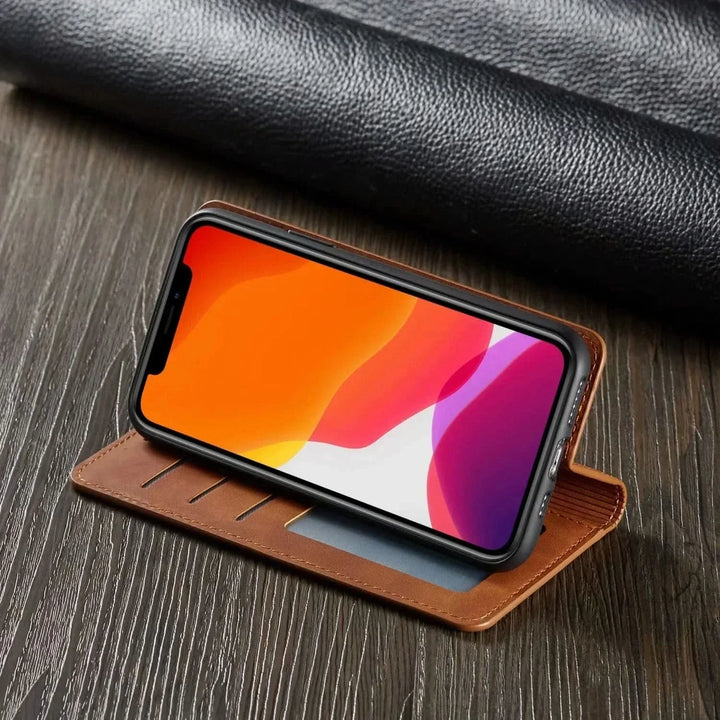 BowLift | iPhone Leather Case with Magnetic Closure and Protection