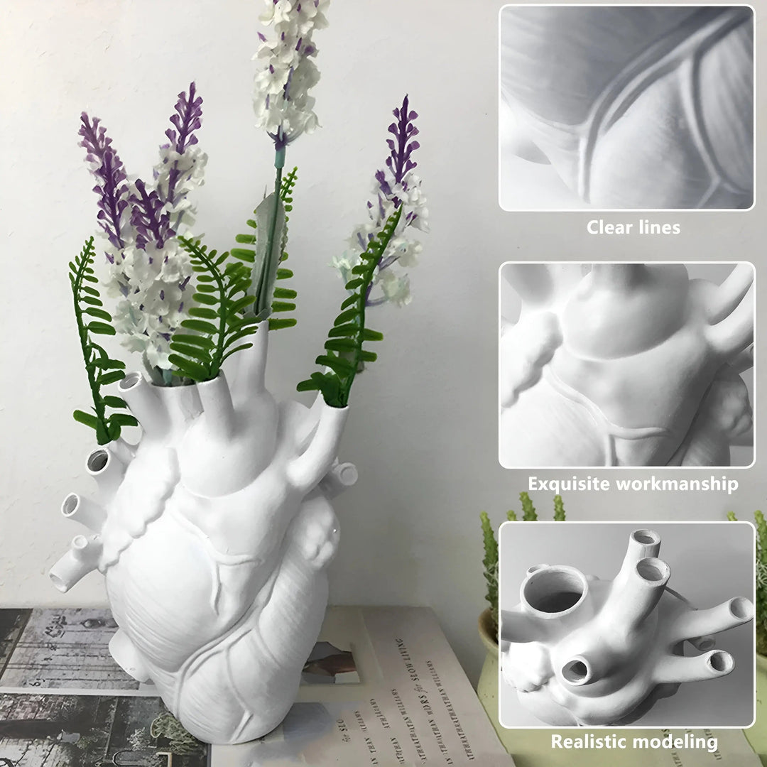 BowLift | Elena Heart-Shaped Vase – Greek-Inspired