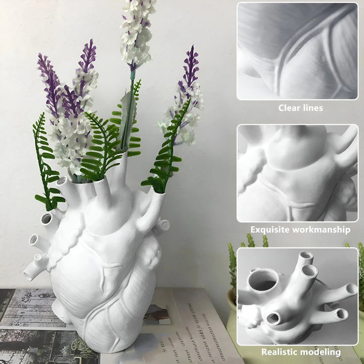 BowLift | Elena Heart-Shaped Vase – Greek-Inspired