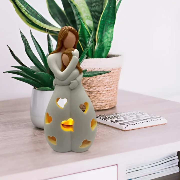 BowLift | Embracing Mother and Daughter Candle Holder - EternalBond