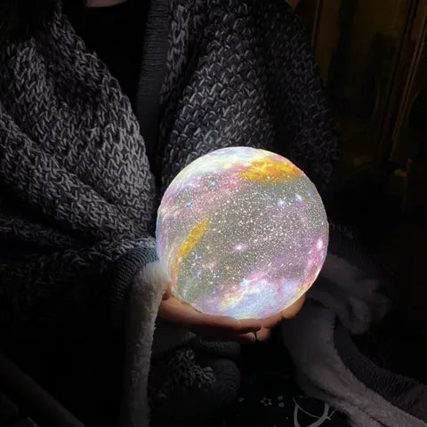 SterrenGlans Galaxy Lamp – LED Night Light with Touch Control | Bowlift