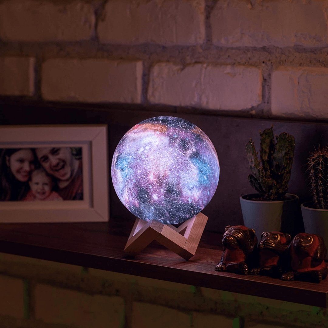 SterrenGlans Galaxy Lamp – LED Night Light with Touch Control | Bowlift