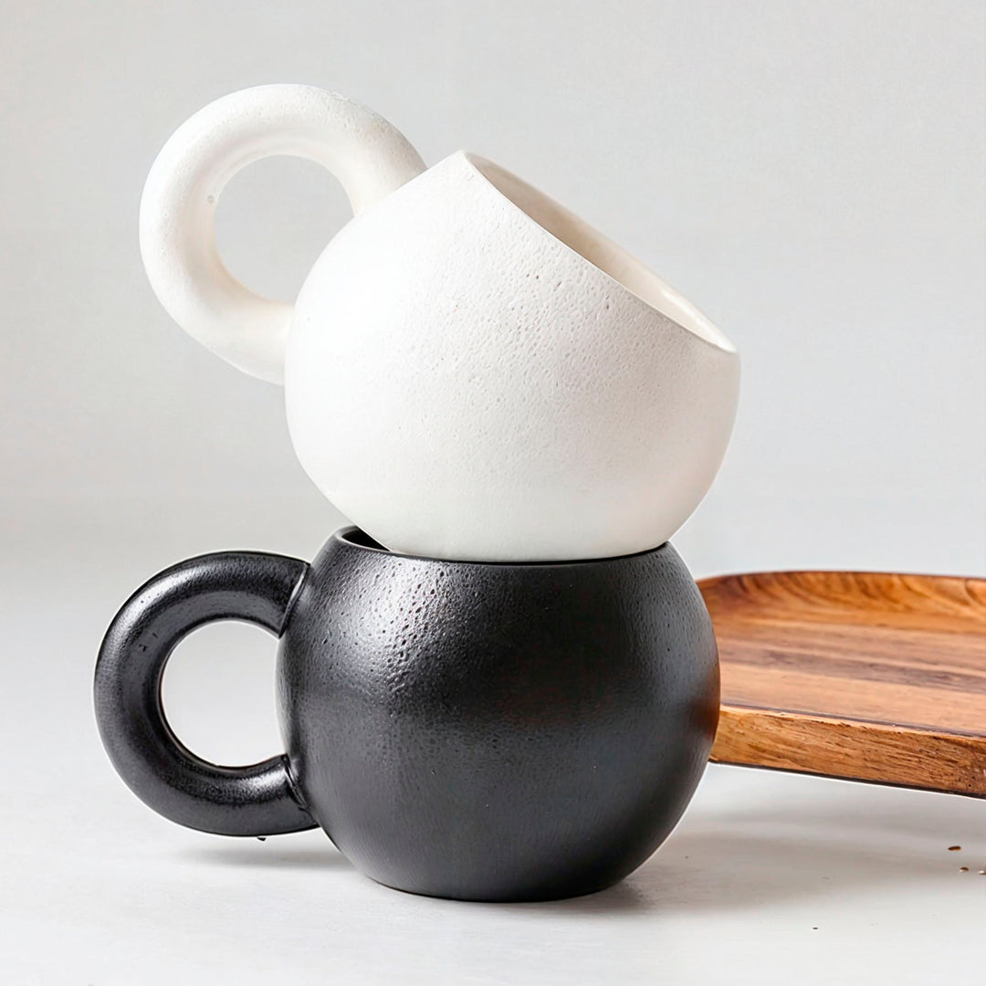 Stella Cup – Luxury Geometric Porcelain Mug Bowlift