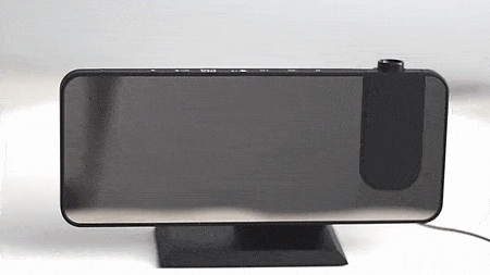 Innovative LED Projector Alarm Clock with USB Bowlift