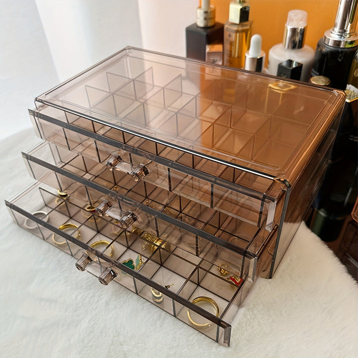 EleganceBox - Luxury Jewelry Organizer with 72 Compartments Bowlift