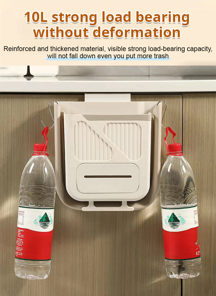 Folding Hanging Kitchen Waste Trash Can