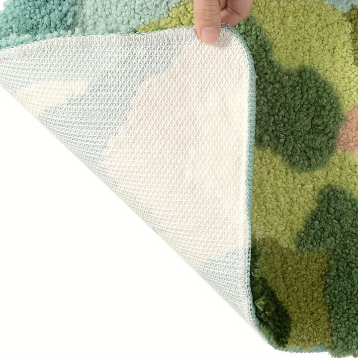 BowLift | FlorSoft - Extra absorbent bath mat with floral pattern