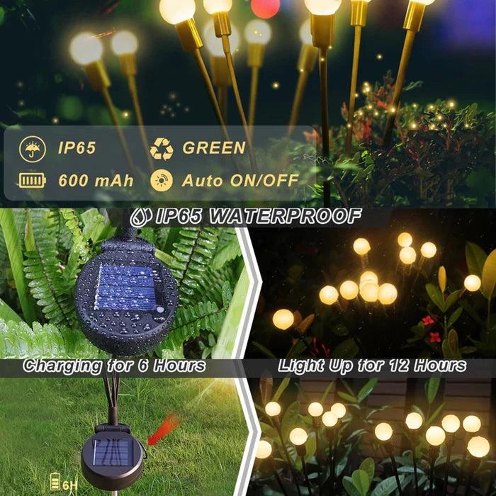 Solar-powered firefly garden light | Bowlift