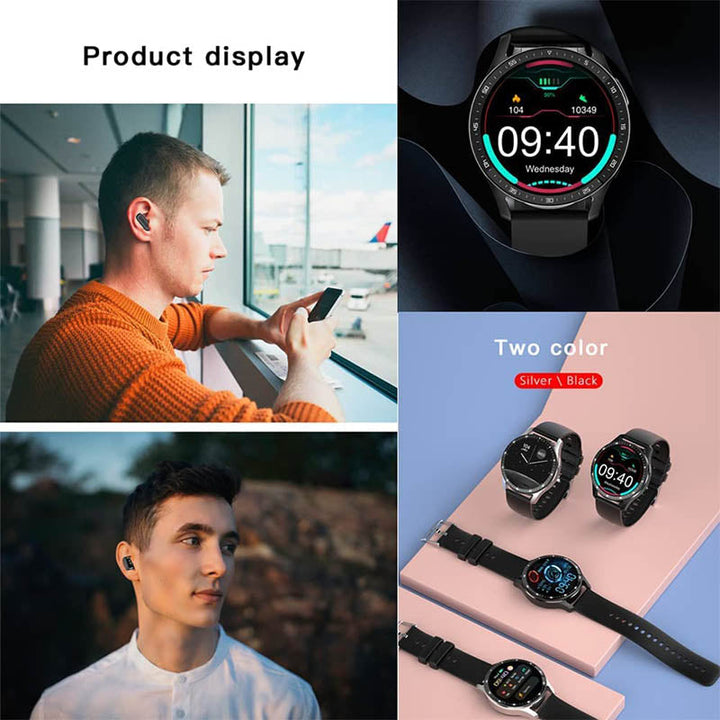 2-in-1 Smartwatch with Bluetooth Headphones | Bowlift