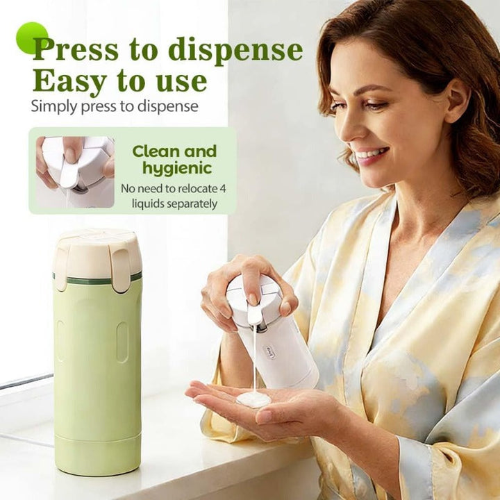 4-in-1 Travel Toiletry Dispenser Bowlift