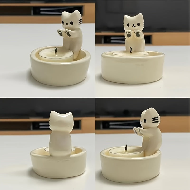 CharmingCat - Playful Resin Candle Drawer for Organization Bowlift