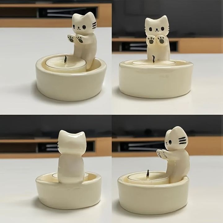 CharmingCat - Playful Resin Candle Drawer for Organization Bowlift