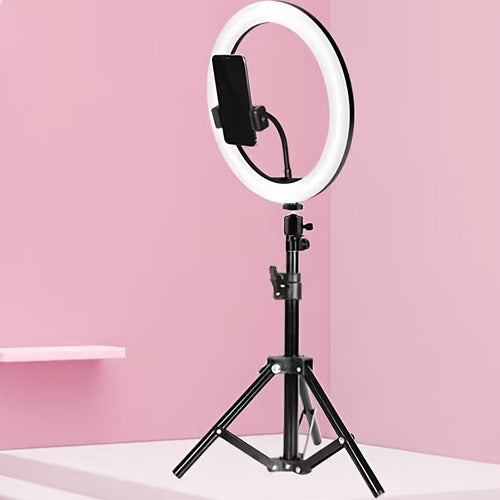 BowLift | 10-Inch LED Ring Light with Adjustable Stand and Phone Holder - Ideal for Makeup, Photography, and Vlogging