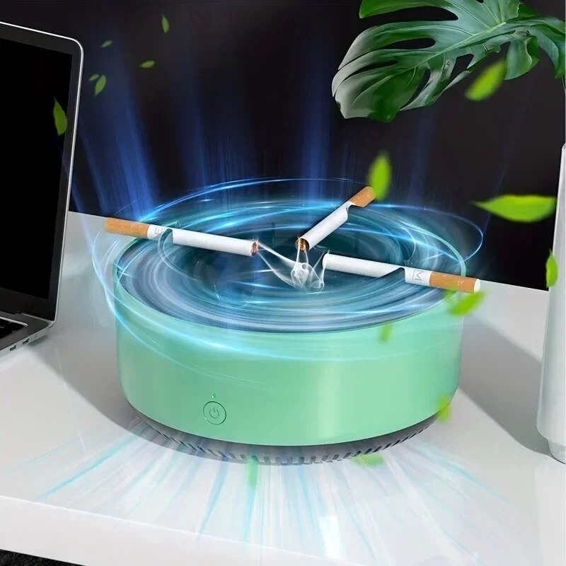 BowLift | Smoke Removal Air Purifier Ashtray with Advanced Filter System – Stylish Indoor Air Odor Eliminator for Clean Air