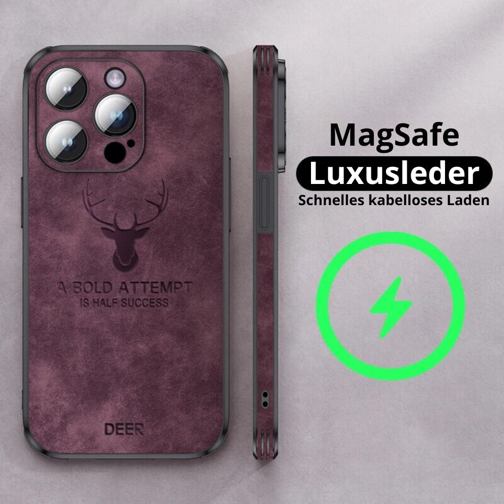 BowLift | Deer - Luxury Leather iPhone Case with Stylish Design and Shockproof Protection