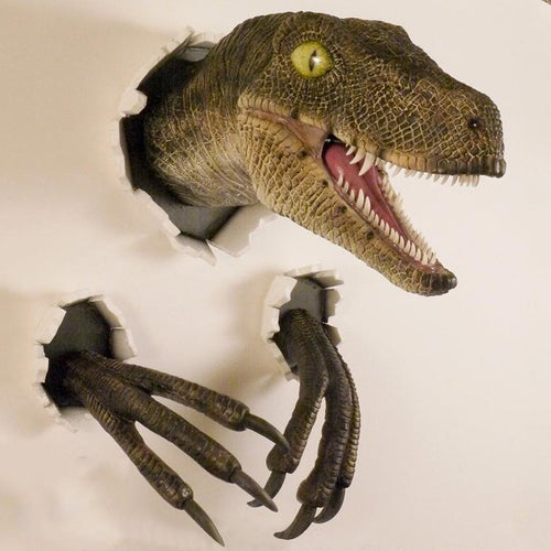 BowLift | Wall Bursting Velociraptor Decorations