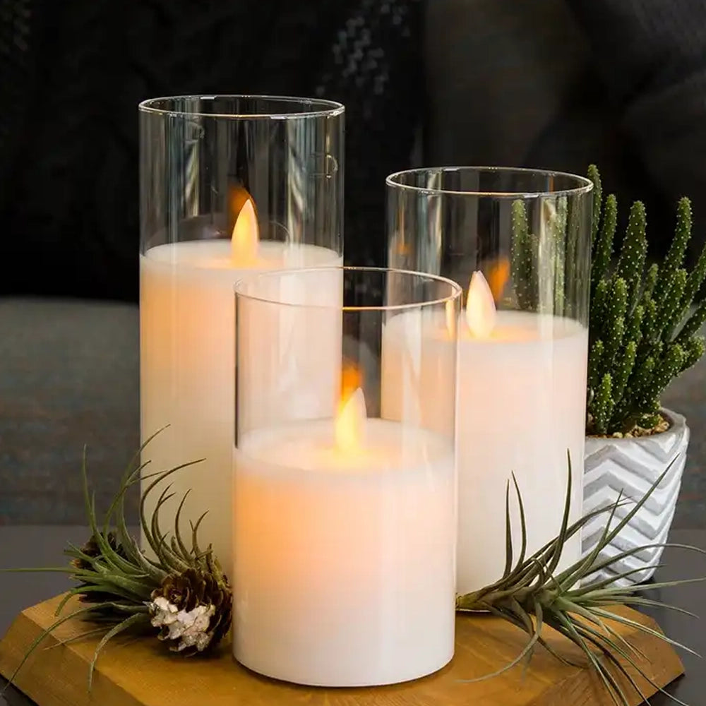 BowLift | LuxeLumen LED Candle Set | Elegant LED candles with remote control for atmospheric ambiance