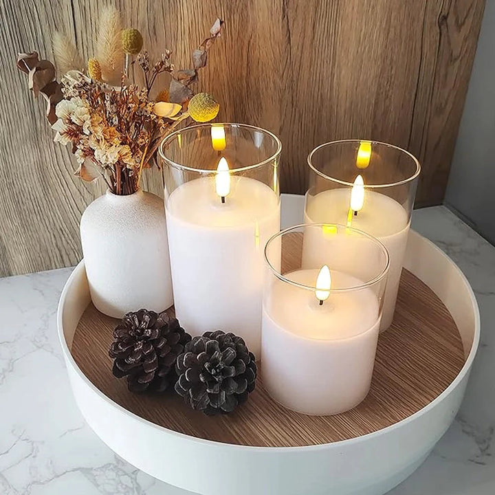 BowLift | LuxeLumen LED Candle Set | Elegant LED candles with remote control for atmospheric ambiance