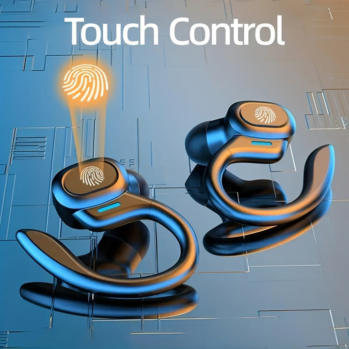 BowLift | Waterproof Bluetooth Earbuds with Ergonomic Fit and Touch Control for Athletes - Wireless, IPX7 Rating, 6 Hour Battery Life