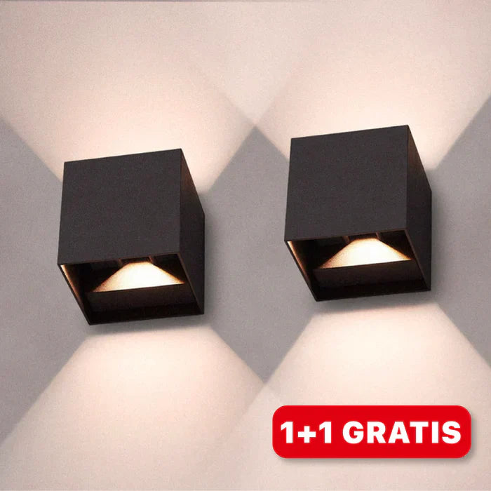 BowLift | Modern LED wall light in cube design