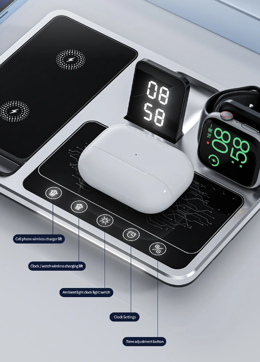 PowerPro Charger – 4-in-1 Wireless Charging Station Bowlift