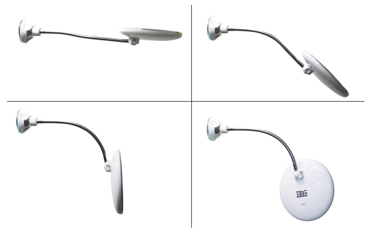 BowLift | LED magnifying mirror with flexible gooseneck | 10x magnification | daylight LED | cosmetic mirror