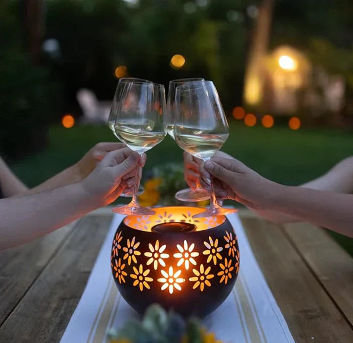 BowLift | FloraGlow - Flower Pattern Candle Holder