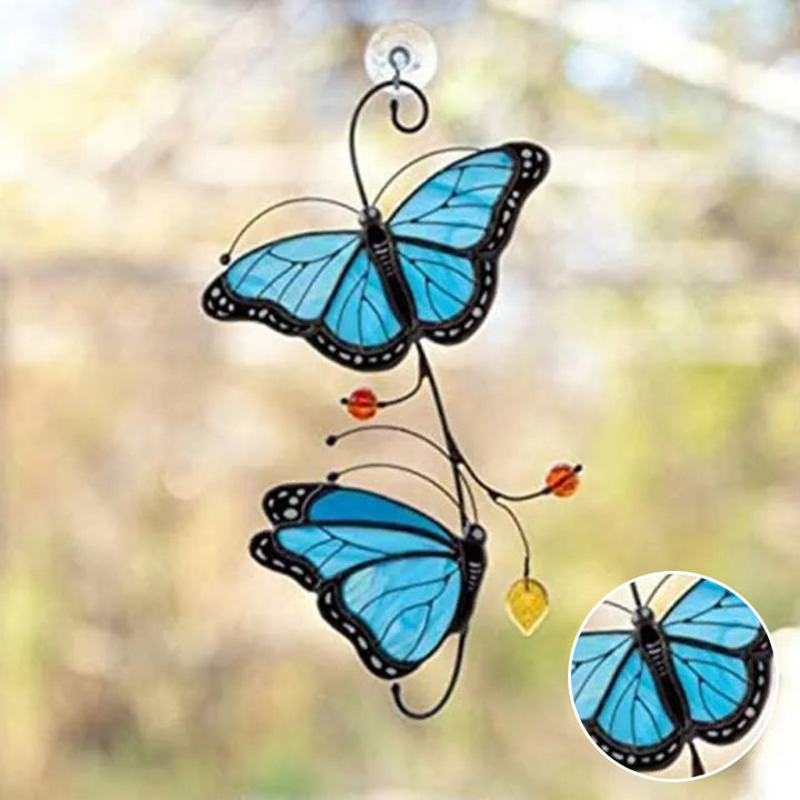 Stained Monarch Butterfly  Window Decor | Bowlift
